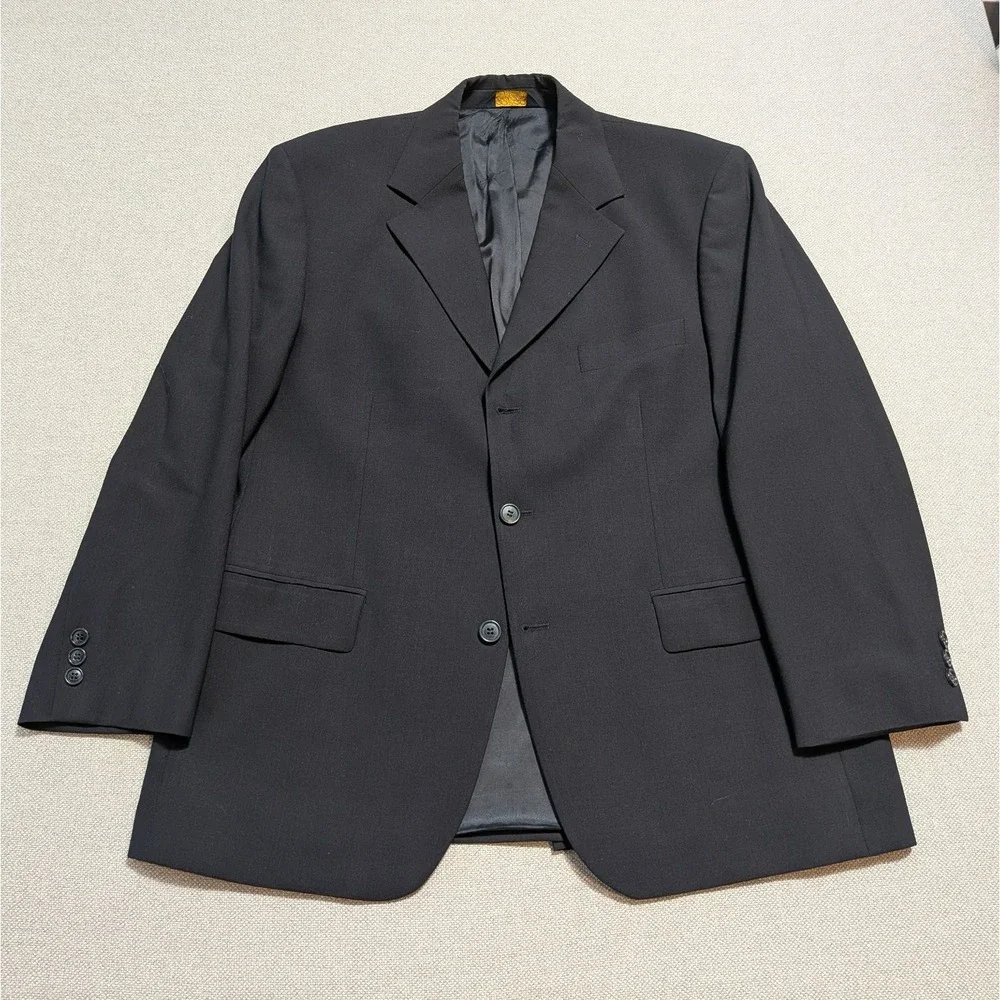 Brooks Brothers Men's Blazer 42S Charcoal Wool Blend Brooksease Suit Jacket